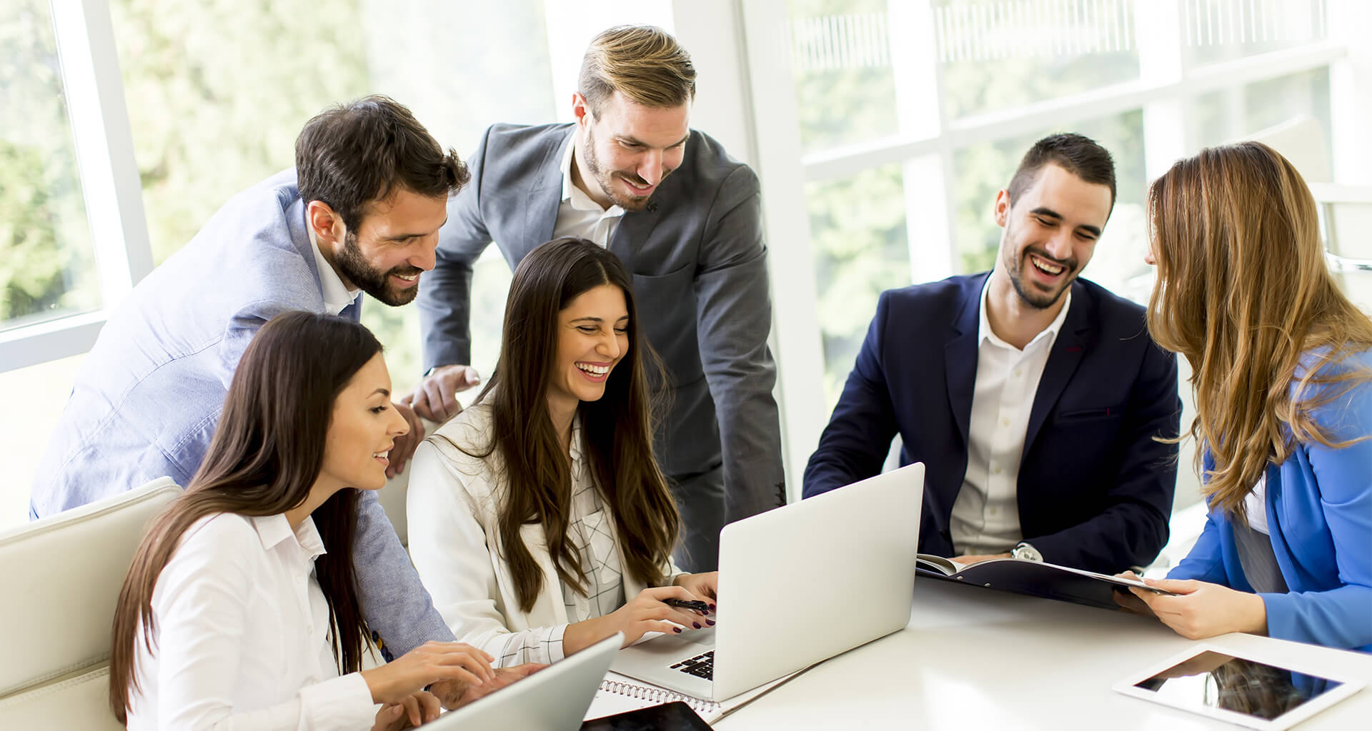 Smartstaff team meeting with a client